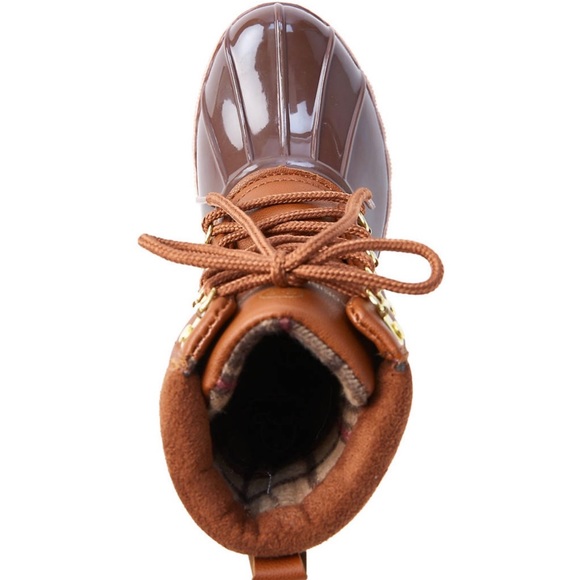 Adrienne Vittadini  | Youth Girls Gavin Duck Boots Size: 1M Youth | Pink /Brown - Picture 9 of 13